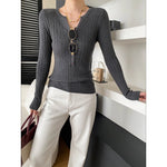 Henley V-Neck Knit: Sharp Commuter Edge