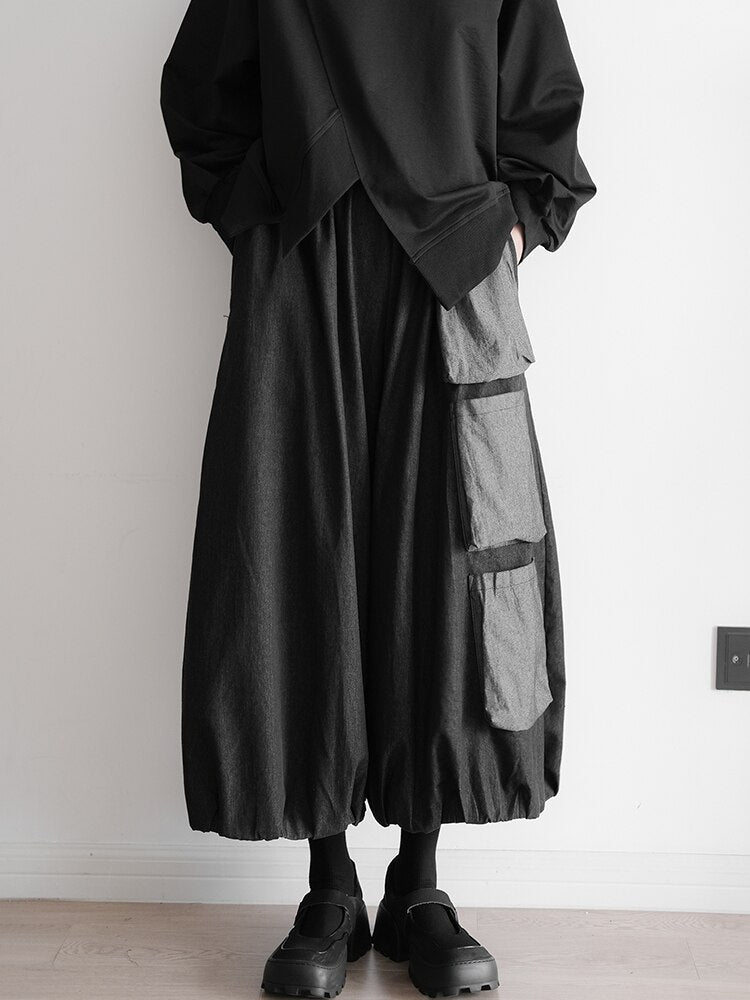 Yamamoto Dark Style High Waist Wide Leg Pants - runwayfashionista.com