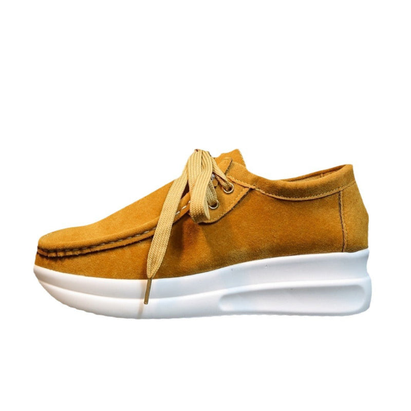 Casual Comfort: Women's Round Toe Lace-Up Mesh Sneakers - runwayfashionista.com
