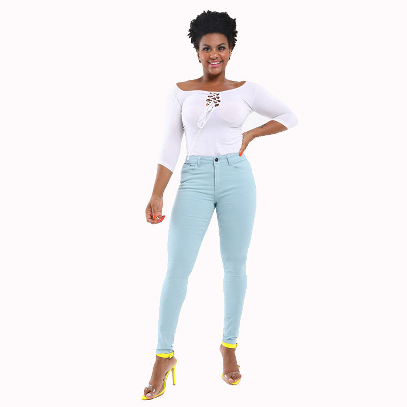 Fashionable High-Elasticity Hip-Lifting Jeans | All-Day Comfort & Style - rnwayfashionista.com