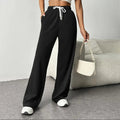 Drawstring Wide Leg Pants with Pockets -runwayfashionista.com