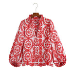 Long Sleeve Embroidered Shirts 
