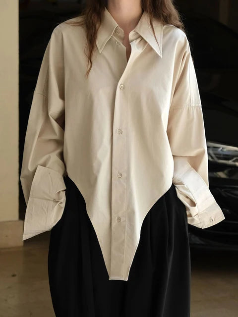 Irregular Lapel Shirt