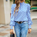 Round neck long sleeved shirt - runwayfashionista.com