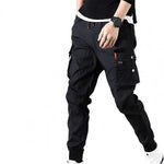 Hip HopMulti-pocket Cargo Pants - black