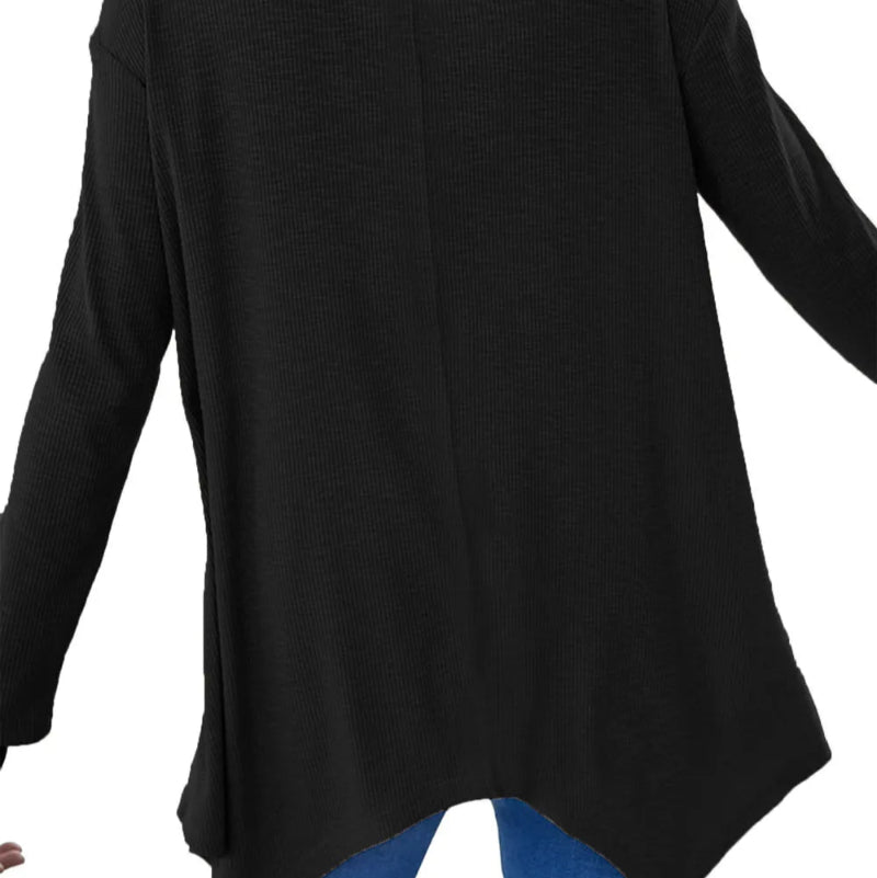 V-Neck Long Sleeve T-Shirt - runwayfashionista.com