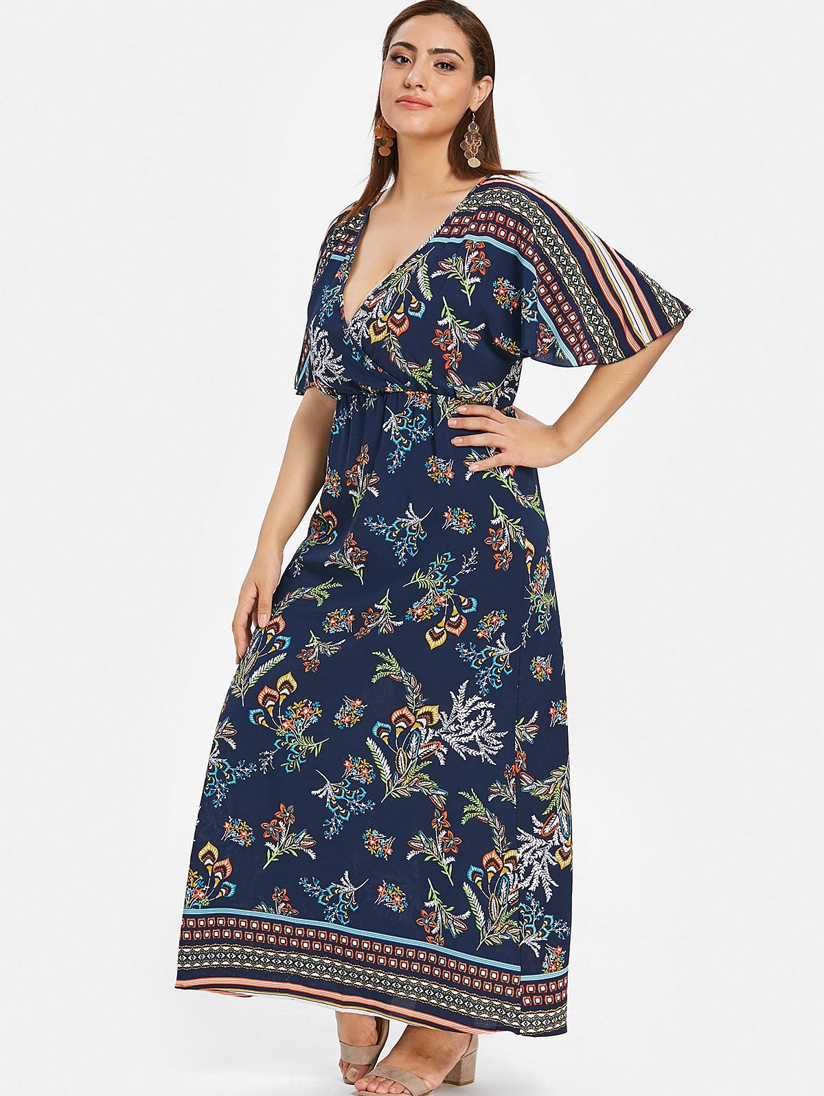 Bloom Boldly: The Plus Size Floral Maxi Dress