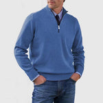 Stand Collar Zipper Sweater