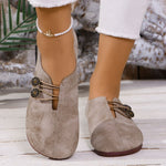 Ins Square Toe Slip-on Flats