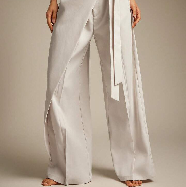 Rap-up Drawstring Versatile Casual Trousers
