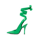 Pointed Toe Slingback Stiletto High-heeled Shoes - runwayfashionista.com