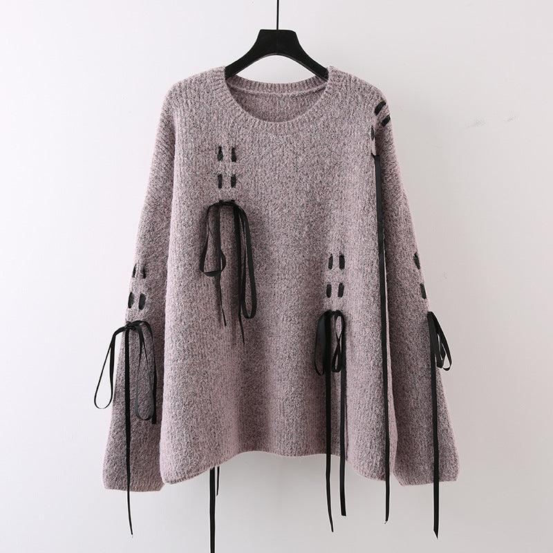Sweet Cool Lazy Round Neck Sweater