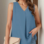 Loose Sleeveless Top - runwayfashionista.com