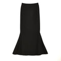 High waisted and elegant fishtail long skirt
