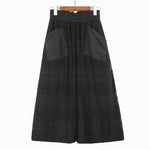 Perspective Cool Plaid Wide Leg Pants - runwayfashionista.com