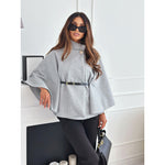 Elegant Woolen Cape Coat: Pure Sophistication - runwayfashionista.com
