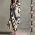 Split Collar Short Sleeve Midi Dresses grey
