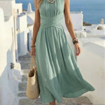 Sleeveless Maxi Dress - green