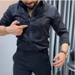 Black Glitter Party Shirt