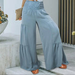 Smocked High Waist Pants -runwayfashionista.com