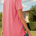 Half Button Short Sleeve T-Shirt - runwayfashionista.com
