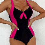 Slim Conservative One-Piece Swimsuit