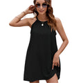 Eyelet sleeveless mini dress - runwayfashionista.com
