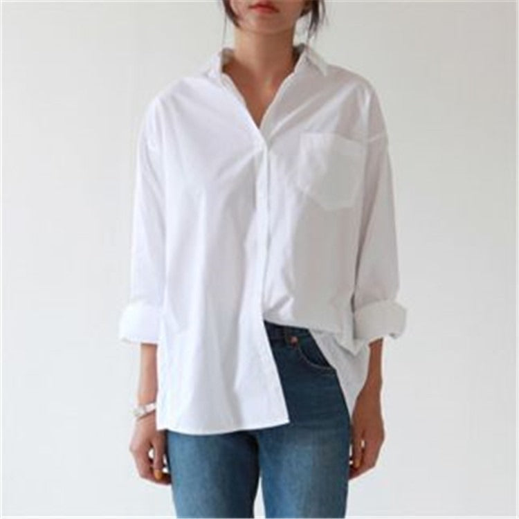 Long sleeved loose fitting shirt