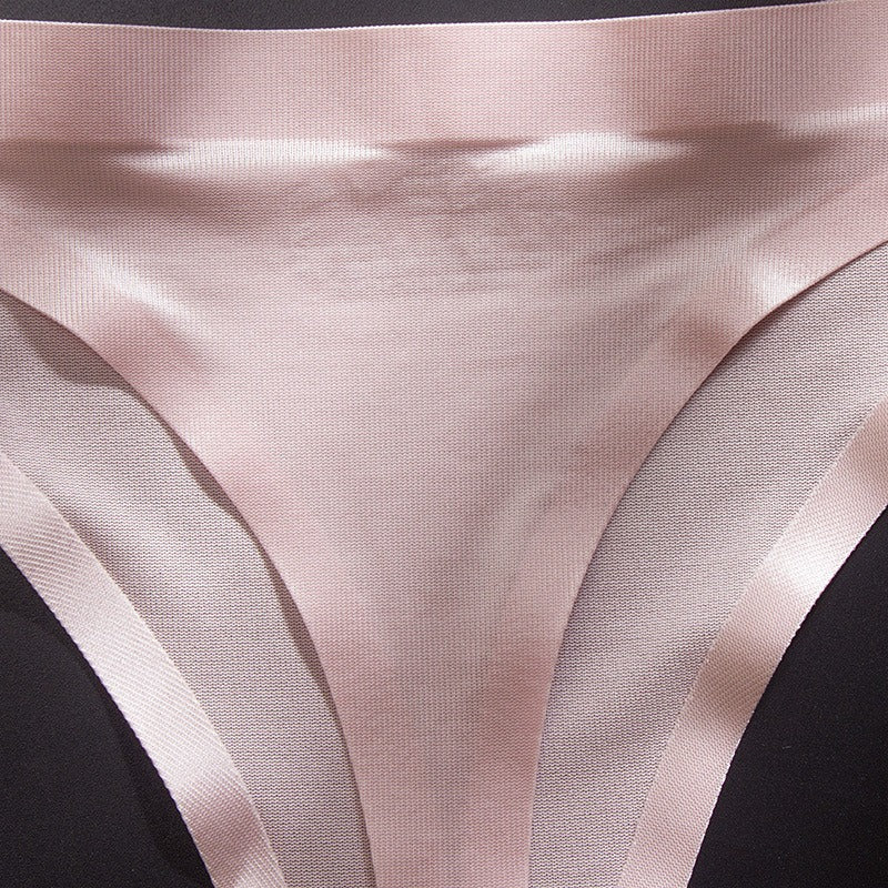 Ice Silk Low Waist One Piece Seamless Briefs - runwayfashionista.com