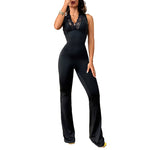 V-Neck Jumpsuit: Lace & Versatility