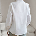 Striped Long Sleeve Shirt - white