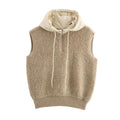 Hooded Knitted Vest