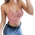 Sleeveless lace crop tops -runwayfashionista.com
