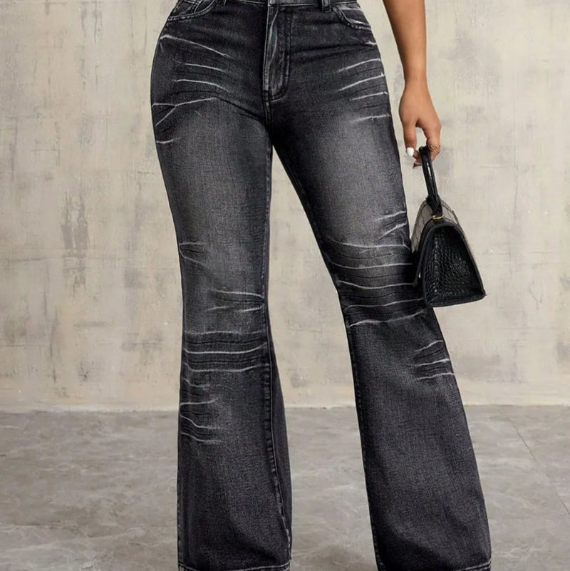 High Waist Bootcut Jeans