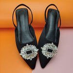 Sunflower Diamond Buckle Flat Sandals