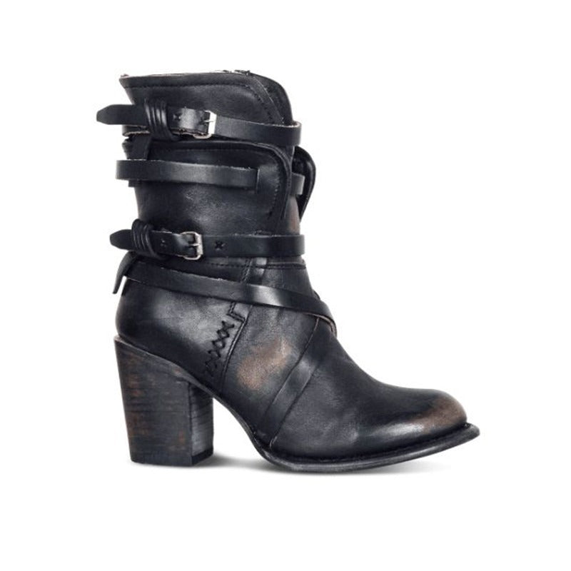 New Spanish medium heeled long boots - runwayfashionista.com