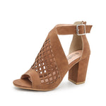 Fish Mouth Sandals - brown