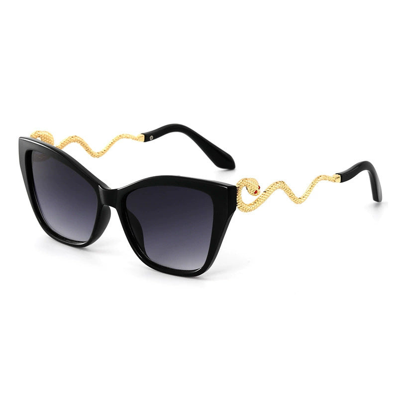Retro Snake Temple Sun Glasses