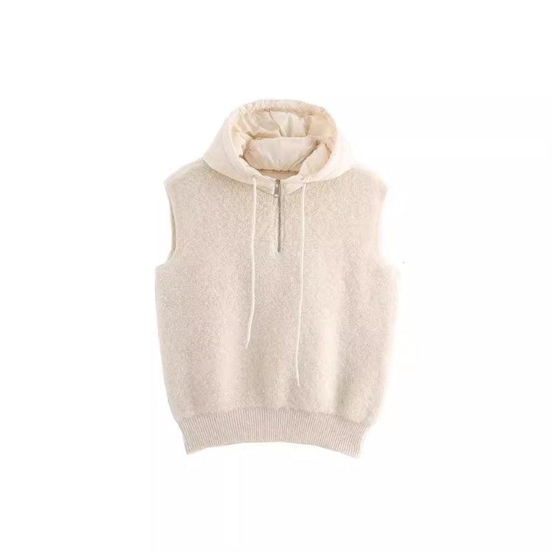 Hooded Knitted Vest