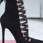 Cross-Strap Oxford Stiletto Heel Martin Boots - runwayfashionista.com