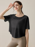 Loose fitting short sleeved top