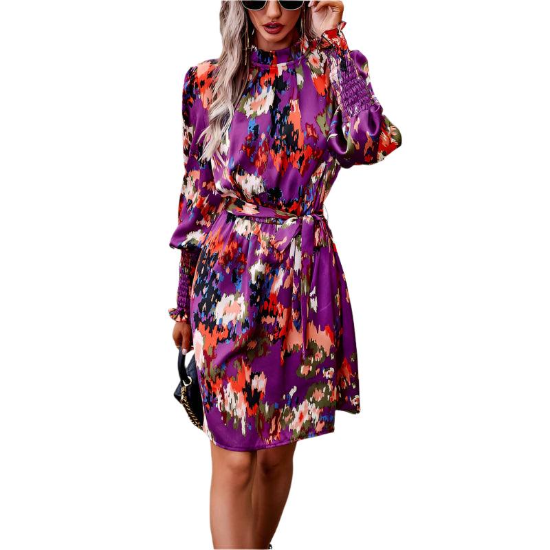 Elegant long sleeve dress - runwafashionista.com