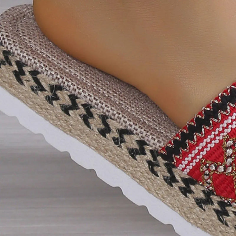 Open Toe Platform Sandals, flat heel