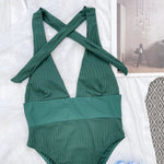 One-piece Patchwork Swimsuit