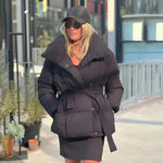 Women’s Thickened Winter Belted Long Jacket