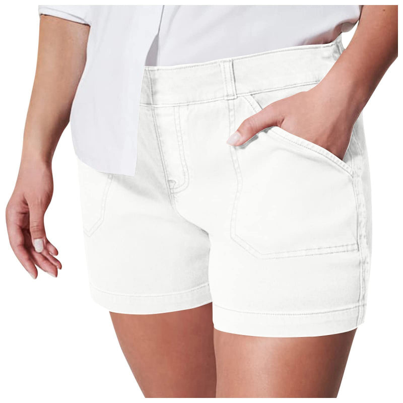 Stylish & Comfy: Slim-Fit Denim Shorts for Business Casual