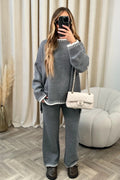 Casual loose two piece set - runwayfashionista.com