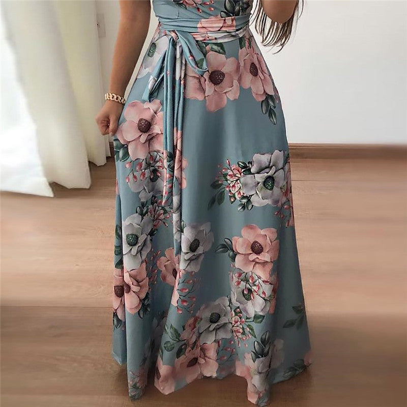 Boho Floral Print Maxi Dress - runwayfashionista.com