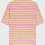 Casual Striped Quarter Sleeve T - Shirt - runwayfashionista.com