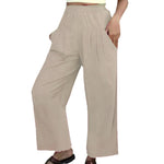 High-Waist Casual Wide-Leg Pants